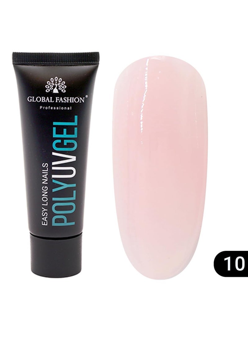 GLOBAL FASHION - Global Fashion Poly UV Gel: Long-Lasting, Durable, and Easy-to-Use Nail Enhancements | (10) - Image 1