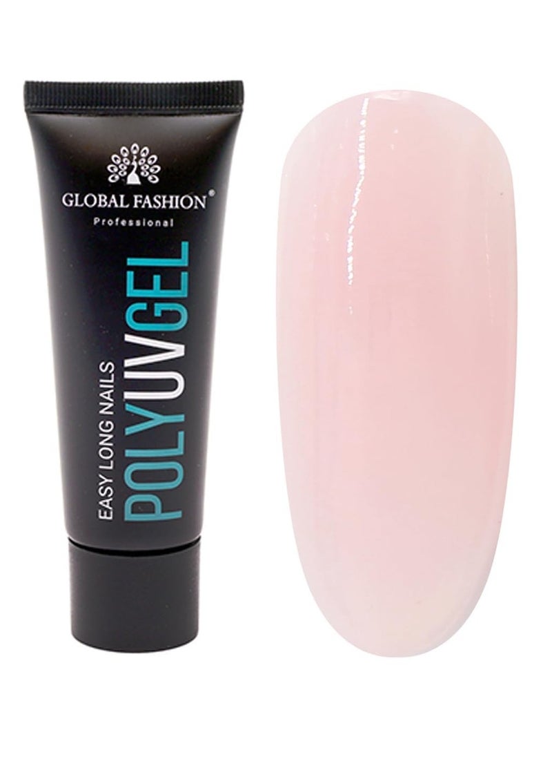 GLOBAL FASHION - Global Fashion Poly UV Gel: Long-Lasting, Durable, and Easy-to-Use Nail Enhancements | (10) - Image 1