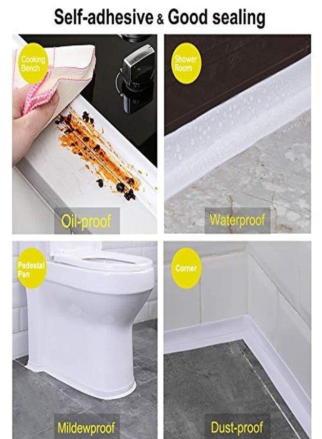 Doville Kitchen Sink Platform Sticker Bathroom Corner Tape Wall Sealing Strip,Waterproof Kitchen Caulk Tape Bathroom Basin Decorative Wall Caulk Strip Toilet Sealant TapWaterproof Tape. - Image 2