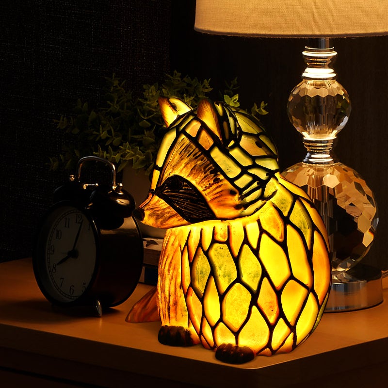 Animal Table Lamp Shaped Table Lamp Stained Decorative Lamp Night Light Decor - Image 5