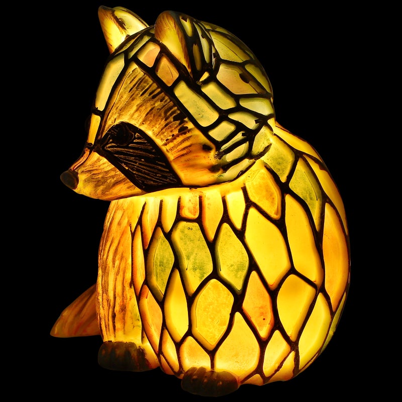 Animal Table Lamp Shaped Table Lamp Stained Decorative Lamp Night Light Decor - Image 4