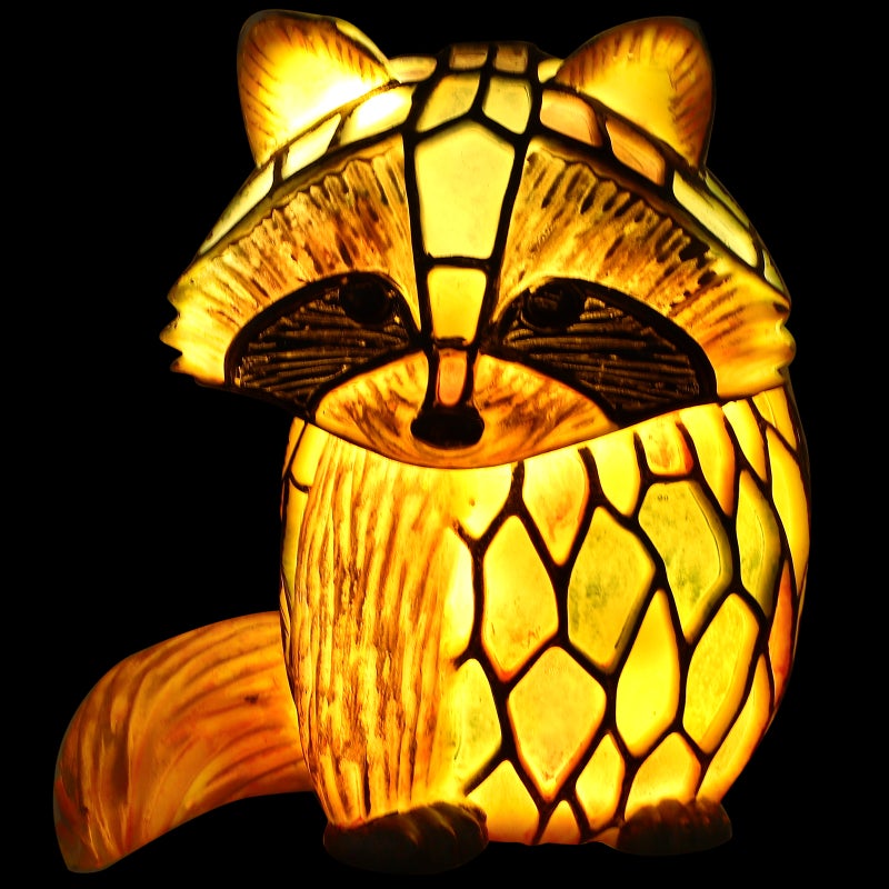 Animal Table Lamp Shaped Table Lamp Stained Decorative Lamp Night Light Decor - Image 3