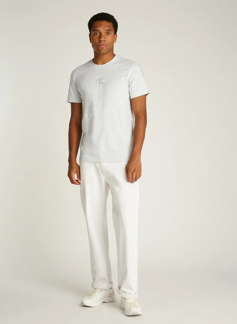 كالفن كلاين جينز Logo Print Crew Neck T-Shirt