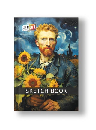 Vincent Van Gogh High Quality Sketchbook 40 Light cream Sheets Size 24x16.50cm 95gm For Drawing, Art - Multi Color - By Smart - pzsku/ZA3B80691CDFA7FE04D9AZ/45/1745851721/0eaf3a7c-c67c-4609-8e7b-b1f8779c6d1c