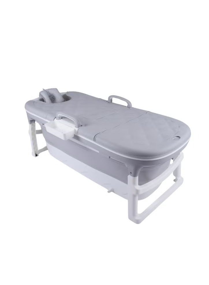 138cm Portable Collapsible Soaking Bath Tub Light Grey 138cm - Image 1