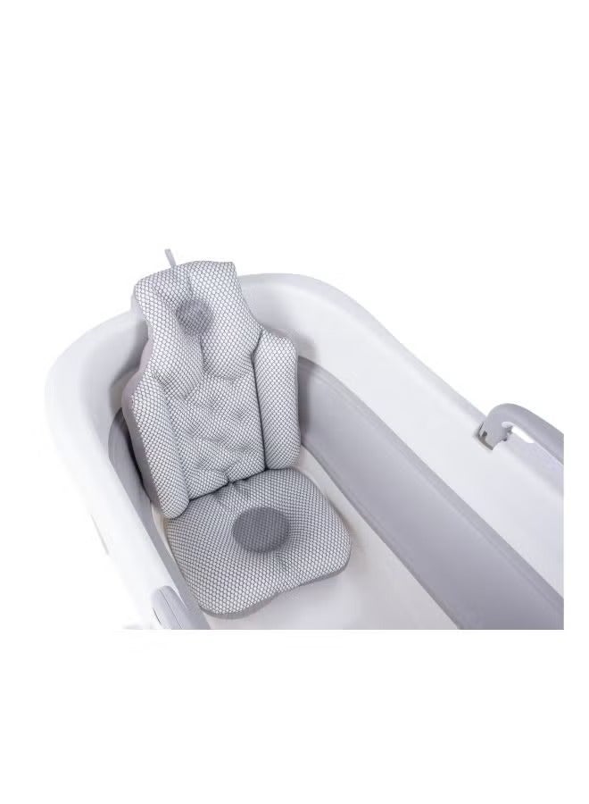 138cm Portable Collapsible Soaking Bath Tub Light Grey 138cm - Image 4