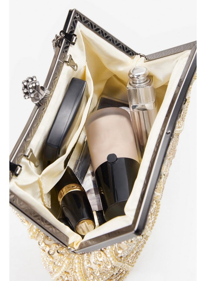 BABEYOND Evening Clutch Purses for Women - Vintage Evening Bag Accessories for Women Gatsby 1920s Beaded Sequin Pearl Clutch - Image 3