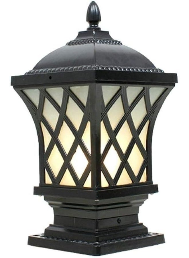 AFN مصباح عمودي عصري للبوابات الخارجية بتصميم لوحة زخرفية، مصباح خارجي مقاوم للعوامل الجوية للحديقة والسور والممرات والمداخل، وحدة إضاءة موفرة للطاقة - Image 1