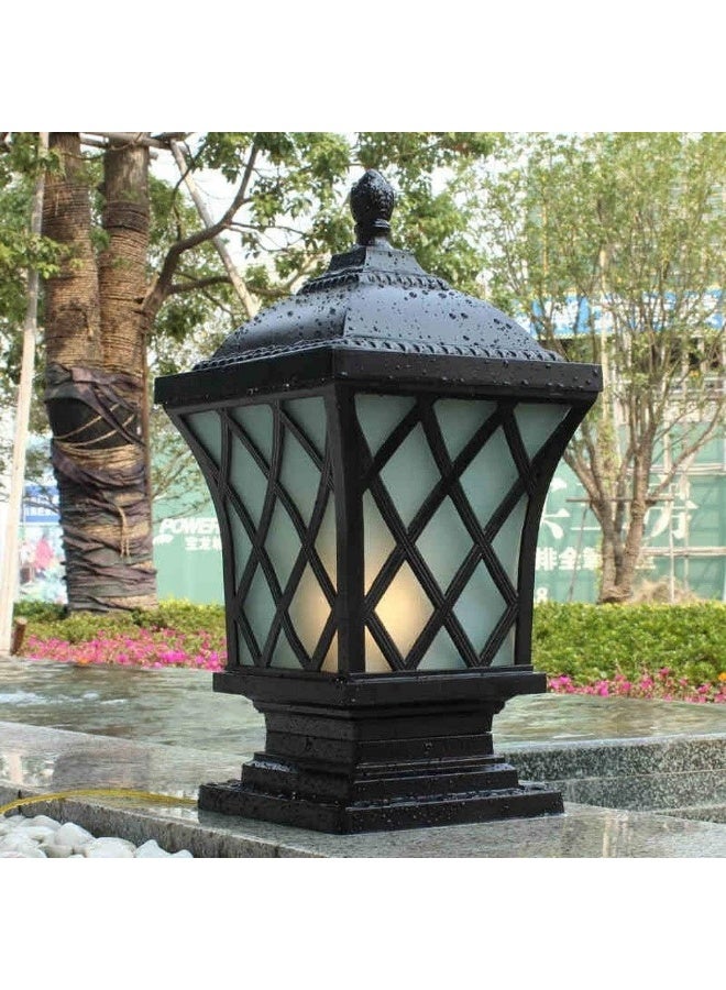 AFN مصباح عمودي عصري للبوابات الخارجية بتصميم لوحة زخرفية، مصباح خارجي مقاوم للعوامل الجوية للحديقة والسور والممرات والمداخل، وحدة إضاءة موفرة للطاقة - Image 3