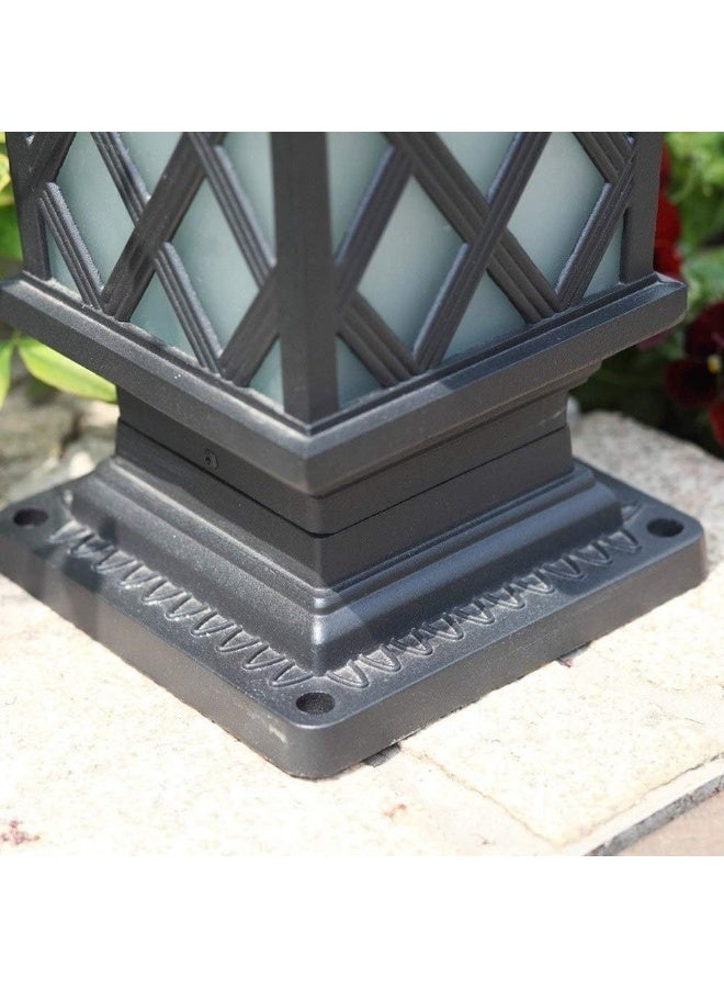 AFN مصباح عمودي عصري للبوابات الخارجية بتصميم لوحة زخرفية، مصباح خارجي مقاوم للعوامل الجوية للحديقة والسور والممرات والمداخل، وحدة إضاءة موفرة للطاقة - Image 4