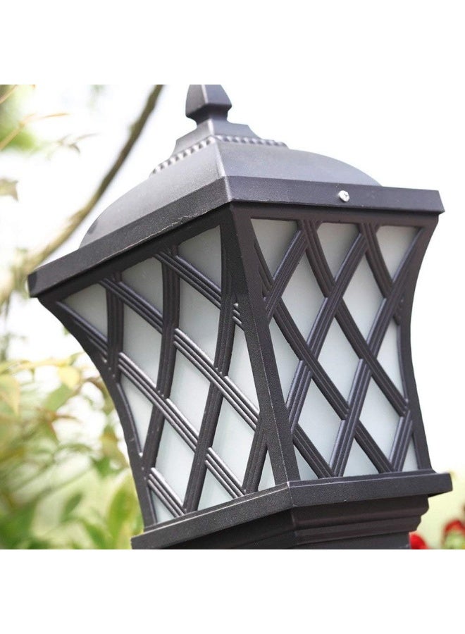 AFN مصباح عمودي عصري للبوابات الخارجية بتصميم لوحة زخرفية، مصباح خارجي مقاوم للعوامل الجوية للحديقة والسور والممرات والمداخل، وحدة إضاءة موفرة للطاقة - Image 5