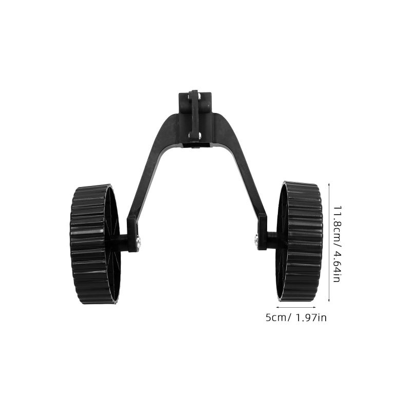 Replacement Wheels For Lawn Mower And String Trimmer Garden Weeder Accessory Black Red - Image 3