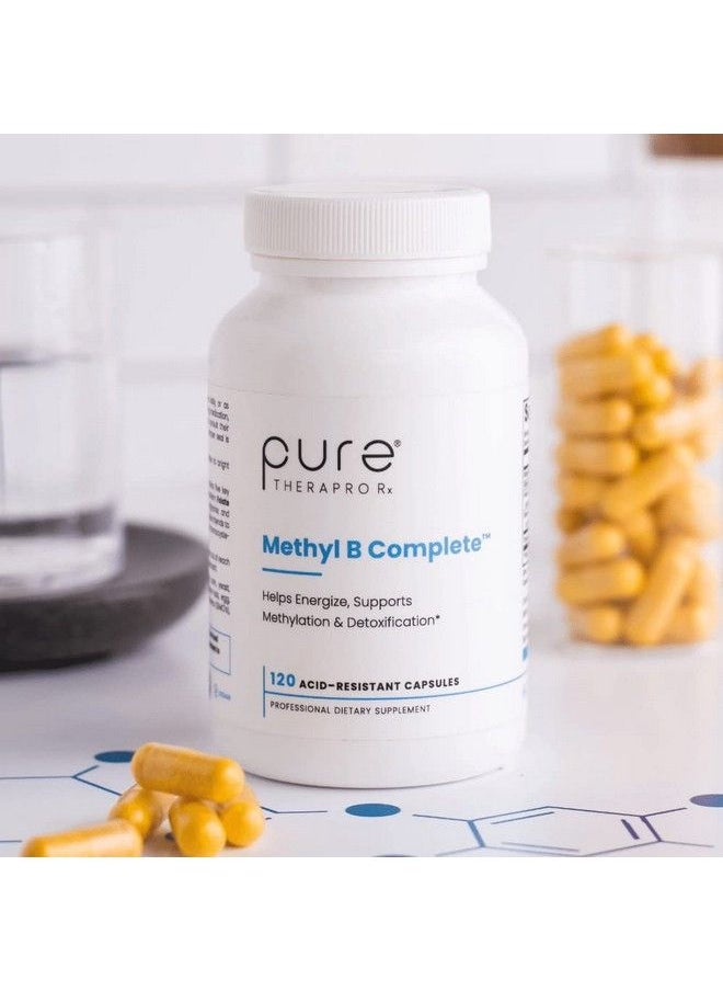 Pure Therapro Rx - Methyl B Complete Optimal Methylated B Complex W/Quatrefolic 5Mthf (Folate) Methylcobalamin (B12) B2 B6 & Tmg Active B Complex Manufactured In The Usa (120 Vegan Capsules) - Image 1