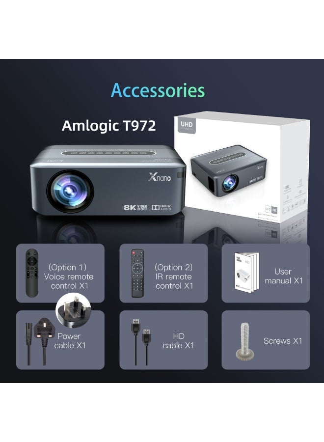 general Smart Projector X1 Full HD 1080P Resolution Ultra HD 8K 300ANSI Dolby Sound Dual Band WiFi Correction Four-Point Anti-Aliasing Image Enhancement Sharpening Treatment Bluetooth 5.0 Wireless Projection - Image 4