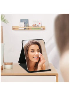 Folding Tabletop Mirror, Portable Travel Folding Mirror, PU Leather Makeup Mirror, Free Standing Vanity Mirrors, Desktop Vanity Mirror, for Office Desk,Vanity Table, Travel, Camping (6x8 Inches) - pzsku/ZA3B85193DD4FD29DAA61Z/45/_/1725528374/1296f118-23c2-441d-880d-fbe3cee233d7