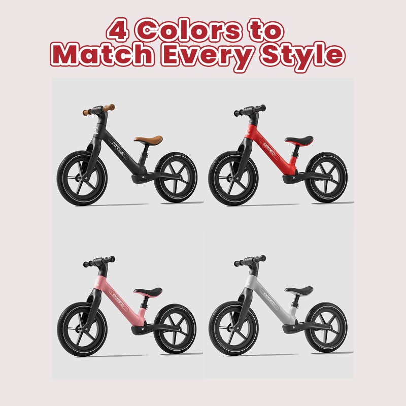 Ridego 14 Inch Balance Bike for Kids 3-6 Years, Lightweight Toddler Bike with Air Rubber Tires, Adjustable Seat, Durable Push Bicycle Gift for Boys & Girls - Image 5