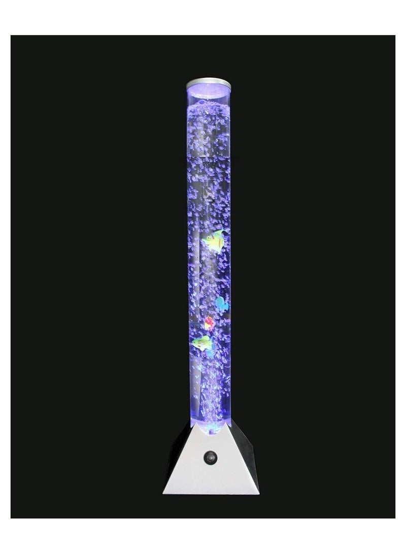 90CM Changing Water Tank Bubble Fish Floor Lamp Multicolours LED Aquarium Night Light For Kids Bedroom And Home Decoration - Image 2