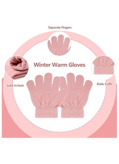 Kids Winter Beanie Hat Scarf Gloves Set for 2-6 Years Old, Toddler Winter Knit Hat Gloves Neck Warmer with Fleece Lined, Tender Pink - pzsku/ZA3B8C0E09DC251E117B4Z/45/_/1717031092/7b8684f6-8a0b-4bea-a1ad-8b4e5539f9ba