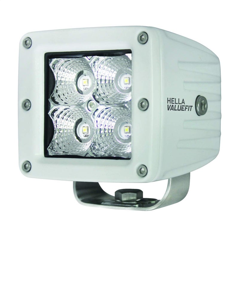 HELLA 357204041 ValueFit White Cube Driving Light (Flood Beam, Off Road, 4LED) - Image 4
