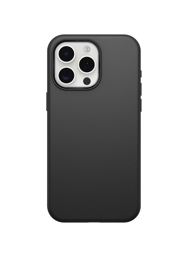أوتربوكس جراب OtterBox Symmetry Series لهاتف iPhone 15 Pro MAX (فقط) - أسود، يُثبّت على MagSafe، فائق النحافة، حواف مرتفعة لحماية الكاميرا والشاشة - Image 1