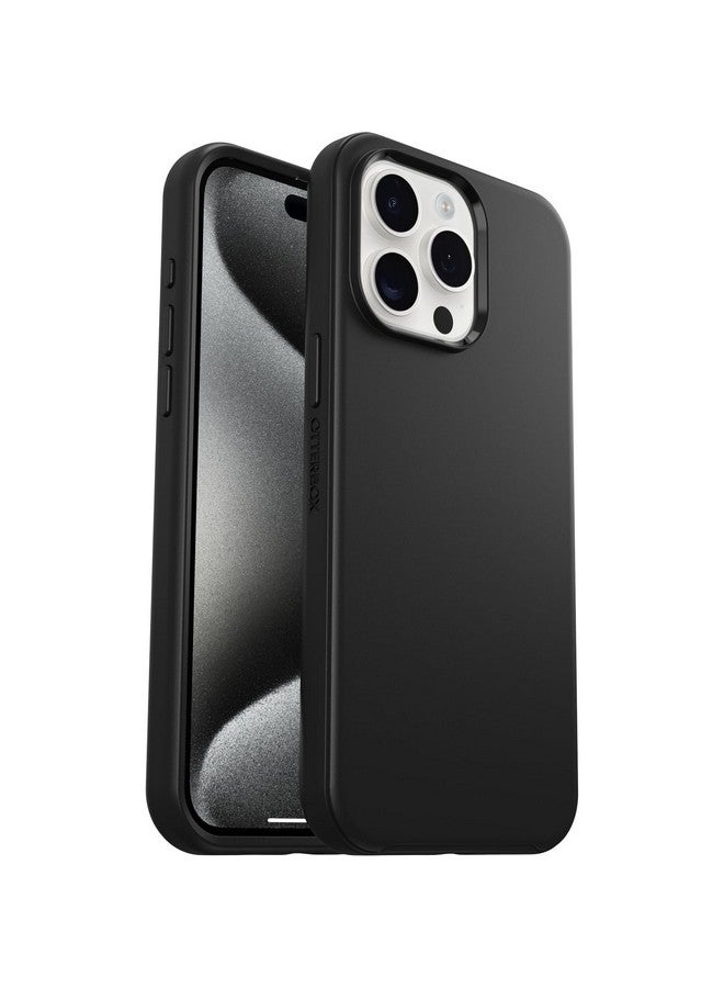 أوتربوكس جراب OtterBox Symmetry Series لهاتف iPhone 15 Pro MAX (فقط) - أسود، يُثبّت على MagSafe، فائق النحافة، حواف مرتفعة لحماية الكاميرا والشاشة - Image 5