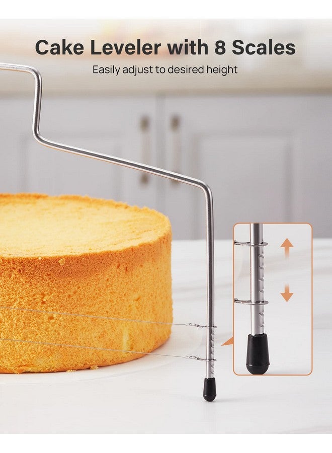 كوتيك مجموعة قوالب كيك زنبركية من كوتيك، مكونة من 144 قطعة، ولوازم خبز مع 3 قوالب كيك دائرية غير لاصقة (4، 7، 9 بوصة)، وأكياس تزيين وأطراف، ومستوى كيك ومجموعة خبز أخرى للجبن والفطائر والبيتزا والكيش. - Image 4