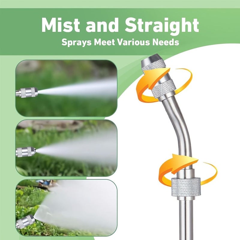 31 5 Inch Garden Sprayer Wand With Adjustable Nozzle And High Pressure Watering Hose - Image 4