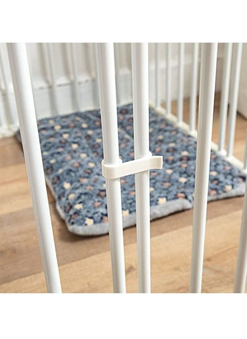 Rubik Dog Fence Indoor Cage for Small Dogs, Portable Yard Fence Playpen Indoor Isolation Barrier (6 Panels, Each Panel Size 42cm x 68cm)  - Image 3