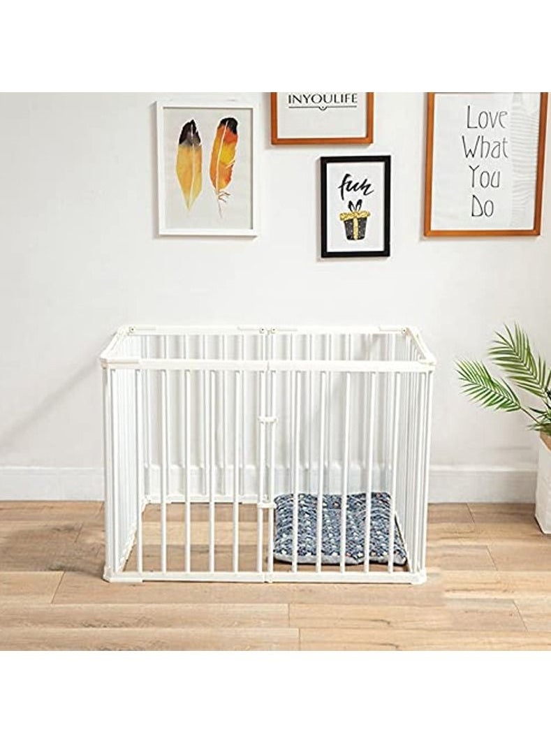 Rubik Dog Fence Indoor Cage for Small Dogs, Portable Yard Fence Playpen Indoor Isolation Barrier (6 Panels, Each Panel Size 42cm x 68cm)  - Image 1