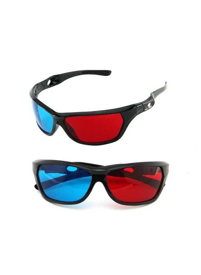 Generic Red And Blue 3D Glasses, 3D Stereoscopic Glasses, ABS Non-Flashing 3D Glasses. (Red + Blue)  - Image 5