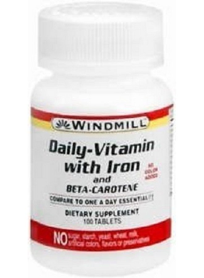 Windmill Daily Vitamin with Iron and Beta-Carotene 100 Count (6 Pack)
