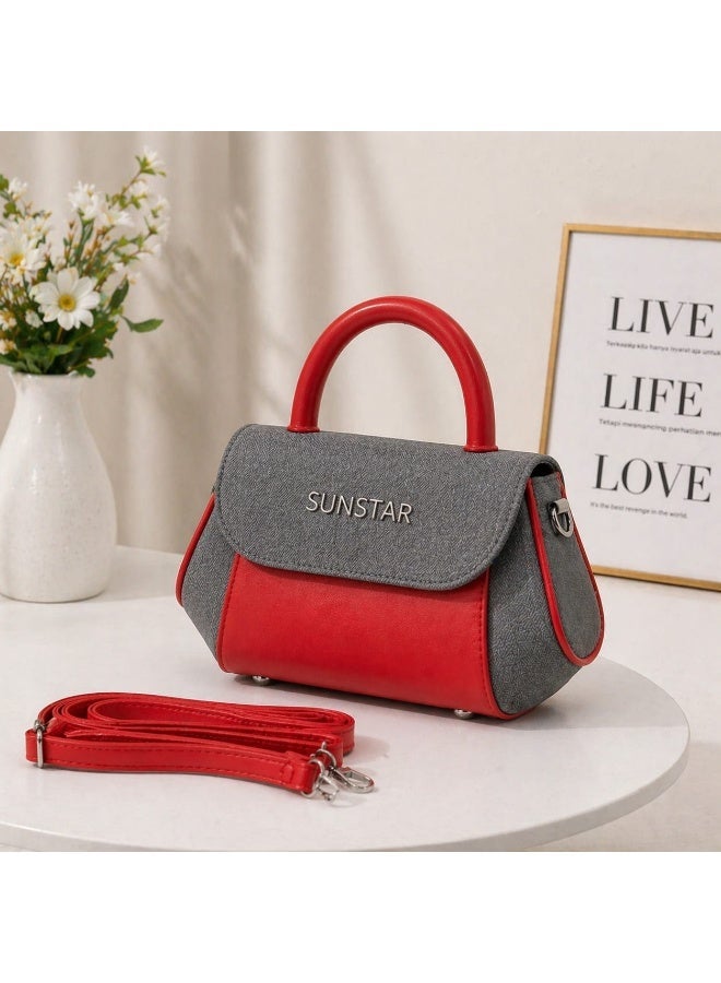 SUNSTAR Mini Top Handle Handbag – Stylish Women’s Crossbody Bag with Detachable Strap (Multi Color Collection) - Image 1