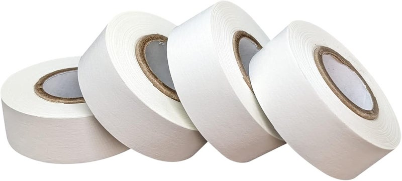 Bartovation USA Made Science Lab Labeling Tape White Pack 500 Length x 34 Width 1 Inch Core 4 White Rolls - Image 1