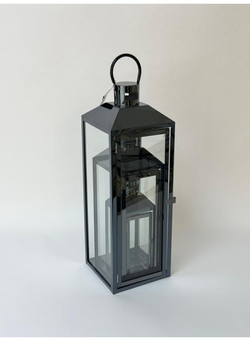 ليفينج مجموعة فوانيس رمضان 3 قطع اسود - Image 3