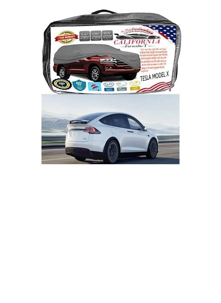 California formula-T California Car body Cover Windproof  Scratch Resistan  Tesla Model Xt Cover with Working Gloves 