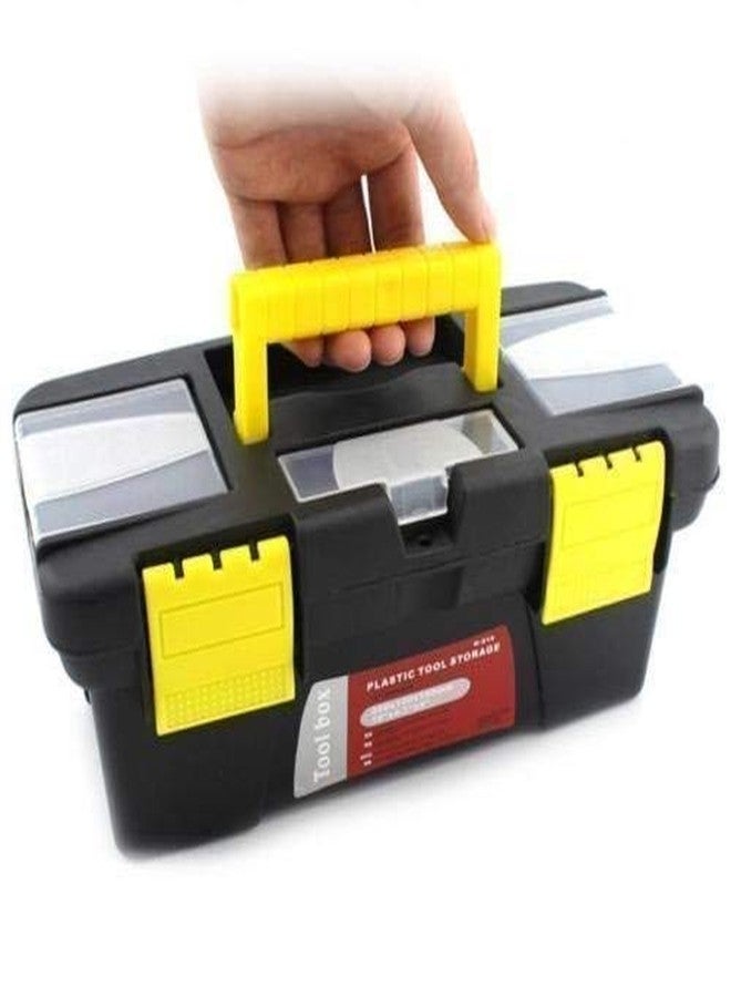 PRETOX Compact Plastic Tool Box with Organizer Box for Your Hardware Tools Kits - (Plastic, Black + Yellow) - Image 3