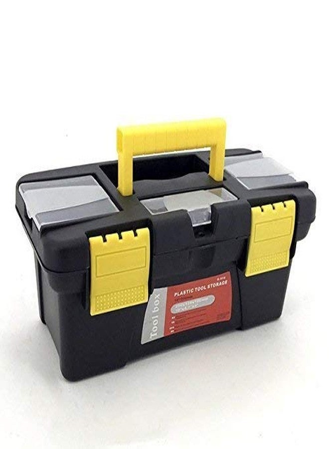 PRETOX Compact Plastic Tool Box with Organizer Box for Your Hardware Tools Kits - (Plastic, Black + Yellow) - Image 2