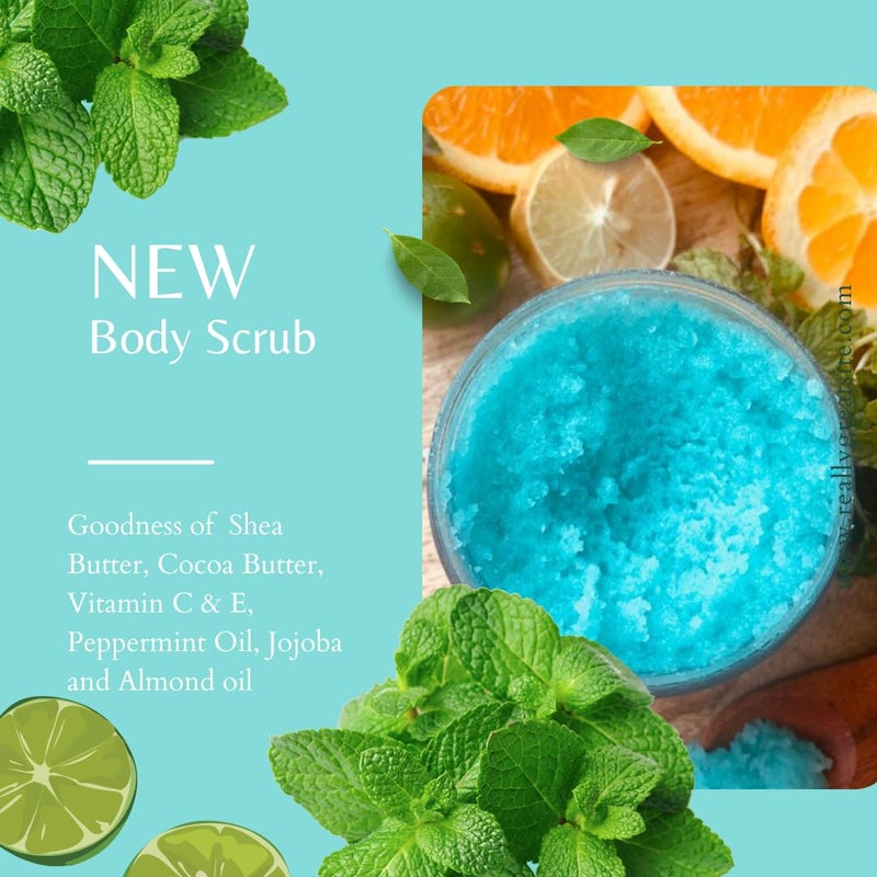 Astrid Sugarry mojito body scrub, Body polish, Exfoliation, Removes dead skin, citrus and peppermint body scrub, 200 gms, body scrub, natural sugar scrub, No Parabens and sulphate, All skin type - Image 4