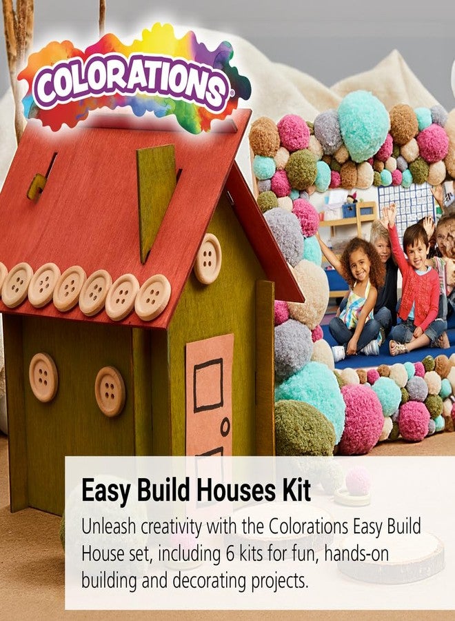 Colorations Easy Build House Set of 6 (Item # EZBHOUSE) - Image 2