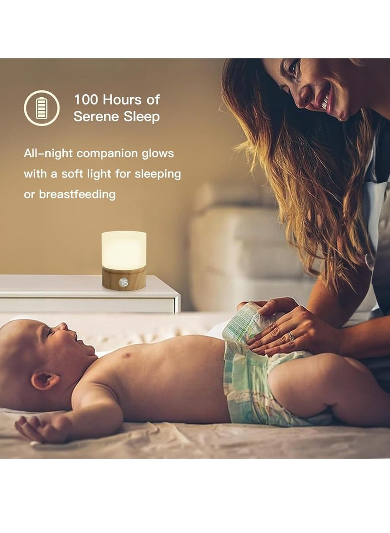 Y&D Small Bedside Lamp Portable Dimmable Night Light with Timer 3000k Warm White Lamps for Nightstand Bedroom Living Room Table Kids and Adult - Image 4