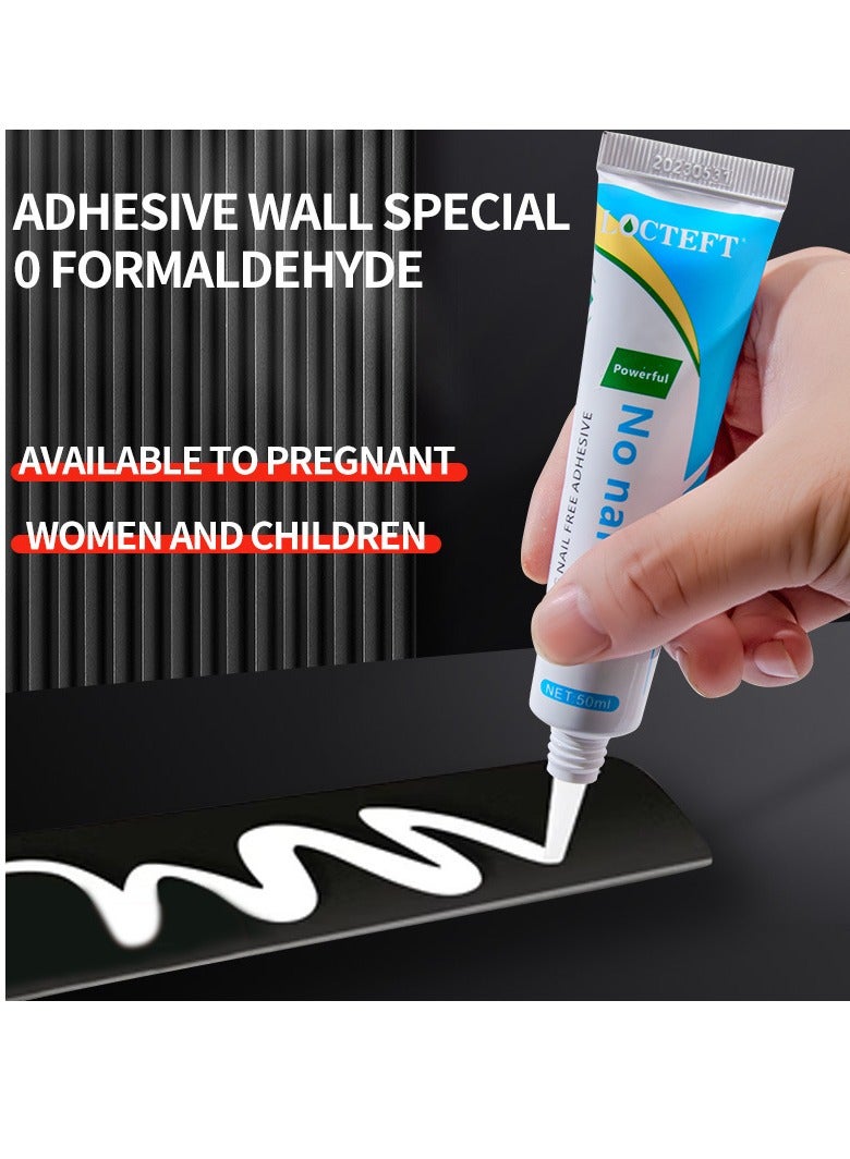 Generic 2pcs nail-free adhesive, super adhesive, all-round wall special non-perforating universal glue, viscose universal storage Rack glass glue  - Image 3