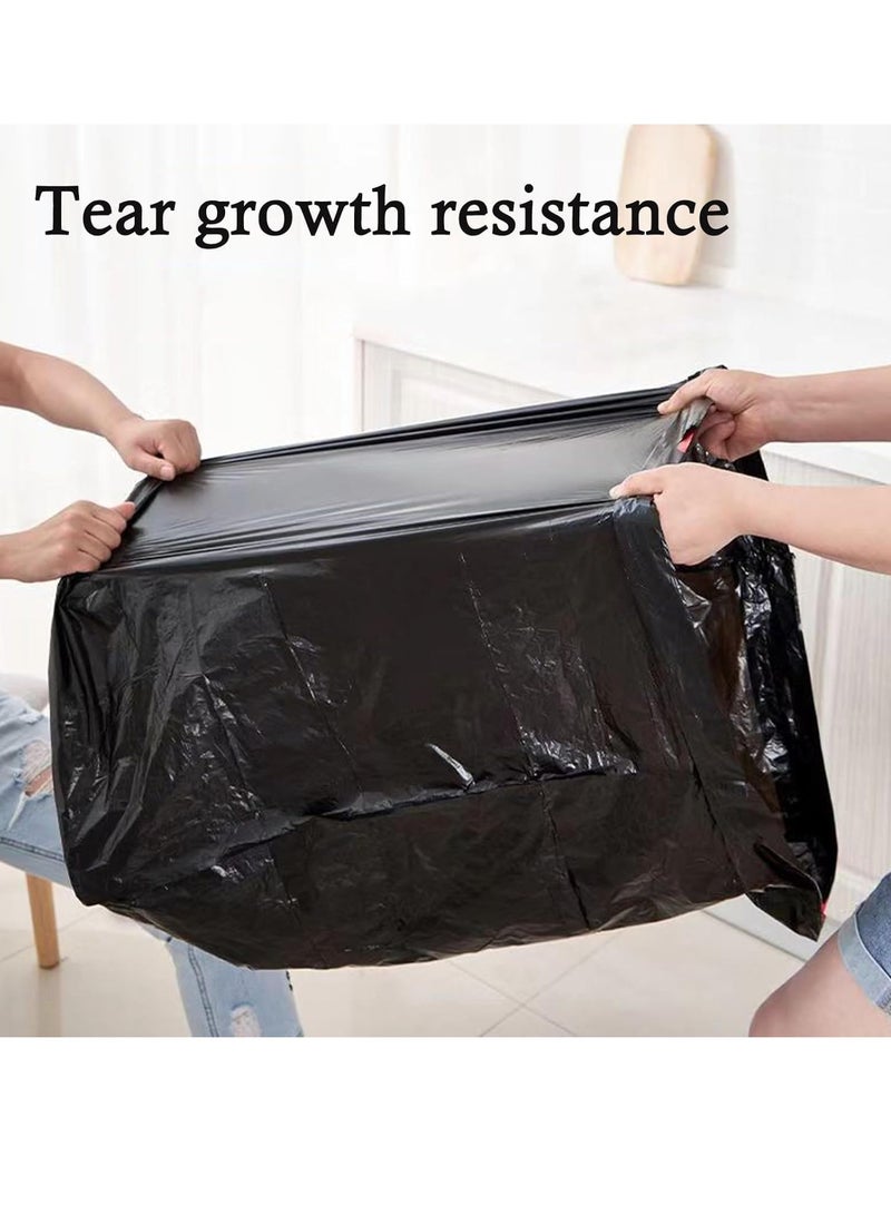 Midwest 60 Gallon Heavy Duty Trash Bags | 100 x 120 CM | Extra Large Black Garbage Bags | Ultra Strong Contractor Bags  - Image 4