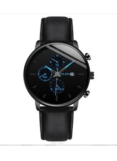 YOLAKO Men's Leather Strap Chronograph Quartz Watch as a gift for men  - Image 1