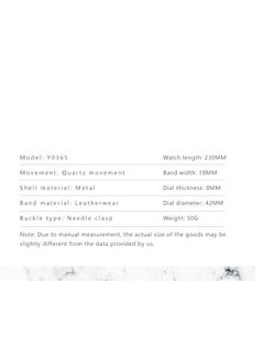 YOLAKO Men's Leather Strap Chronograph Quartz Watch as a gift for men  - Image 3