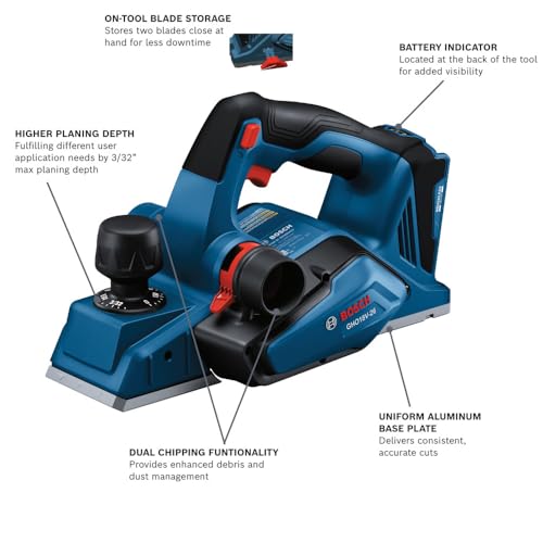 Bosch GHO18V26N 18V Brushless Planer - Image 3