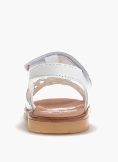 Pablosky Girls' Cutout Detail Sandals with Hook and Loop Closure  - Image 3