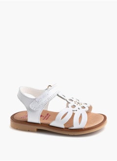 Pablosky Girls' Cutout Detail Sandals with Hook and Loop Closure  - Image 1