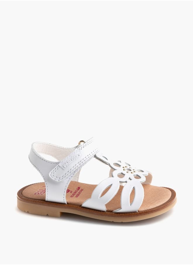 Pablosky - Girls' Cutout Detail Sandals with Hook and Loop Closure - Image 1