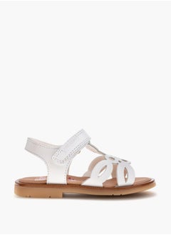 Pablosky Girls' Cutout Detail Sandals with Hook and Loop Closure  - Image 2