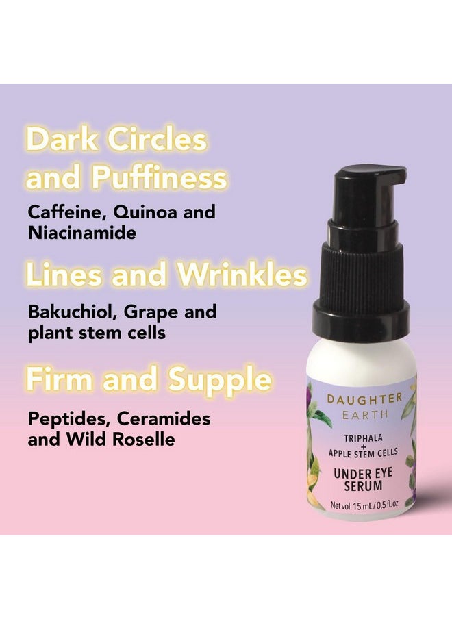 DAUGHTER EARTH - Under Eye Serum With Triphala & Apple Stem Cells | Helps With Puffiness Lines | Hydrated Firm & Supple Skin | Vegan | Skin Care Revitalizes The Look | 15Ml - Image 1